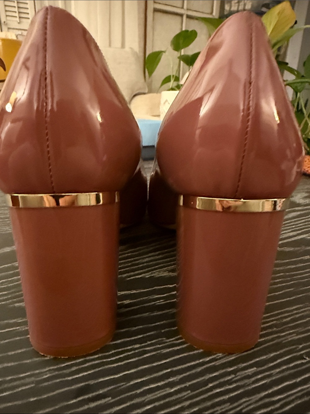 Kate Spade New York Vero Cucio Dusty Pink Rounded Toe 3” Block Heels Pumps Sz 11 - Picture 3 of 13